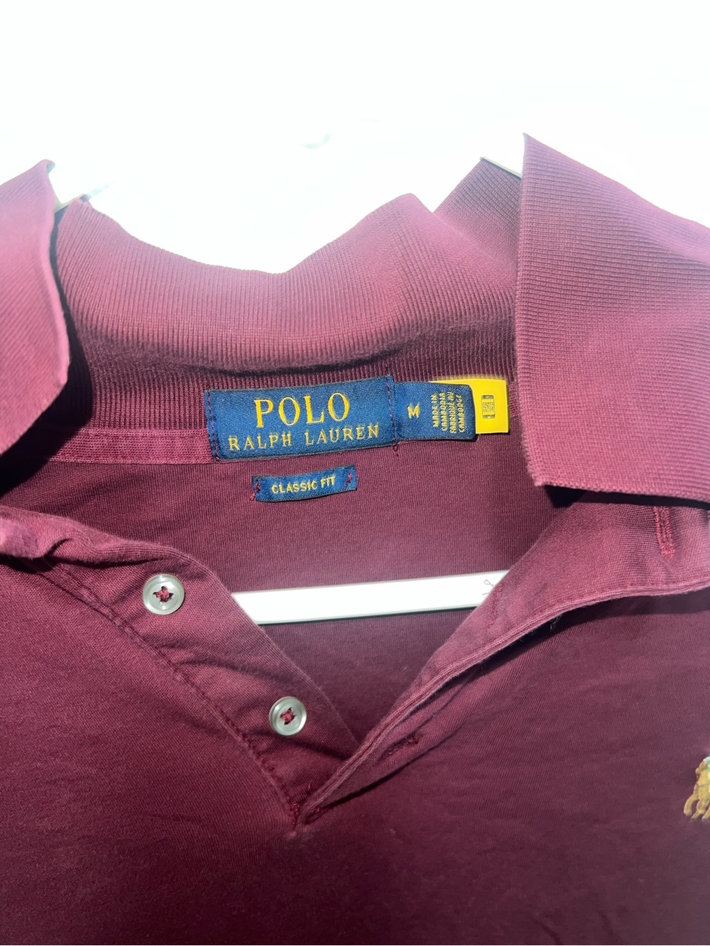 Polo by Ralph Lauren Kids Burgundy Classic Fit Polo